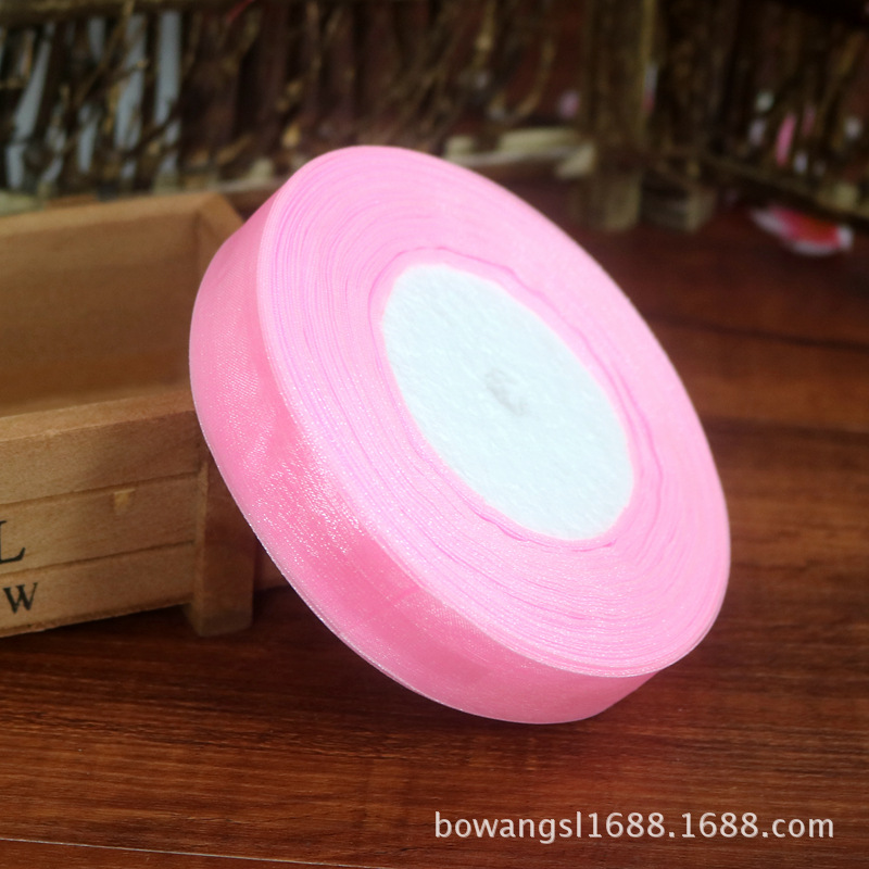 2,5 cm cinta de nieve al por mayor regalo flor hornear decoración cinta hecha a mano DIY cinta decoración de la boda multicolor