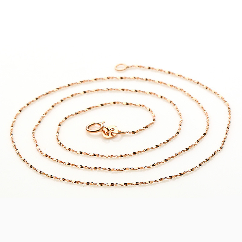 天美华女玫瑰金项链 韩国版链蛇骨链满天星链 女式 厂家直销