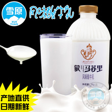 兰格格雪原蒙马苏里酸奶1000g蒙古特产传统风味酸牛乳 营养益生菌