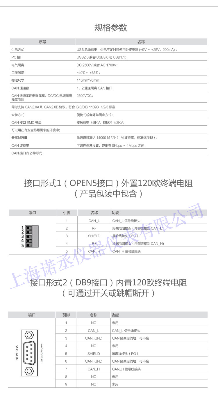 周立功ZLG USB CAN-I盒高性能型USB转CAN接口卡1路/2路 USBCAN-II 周立功ZLG USB CAN-I盒高性能型USB转CAN接口卡,1路/2路 USBCAN-II,工业用CAN卡,支持国网充电桩和电动车