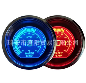 2 düym 52MM LCD Qara Korpus İki Rəngli Rəqəmsal Su Temperaturu Ölçən
