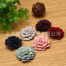 淘宝热卖 桃型多层花 DIY手工蝴蝶结发饰配件材料 华谊材料配件