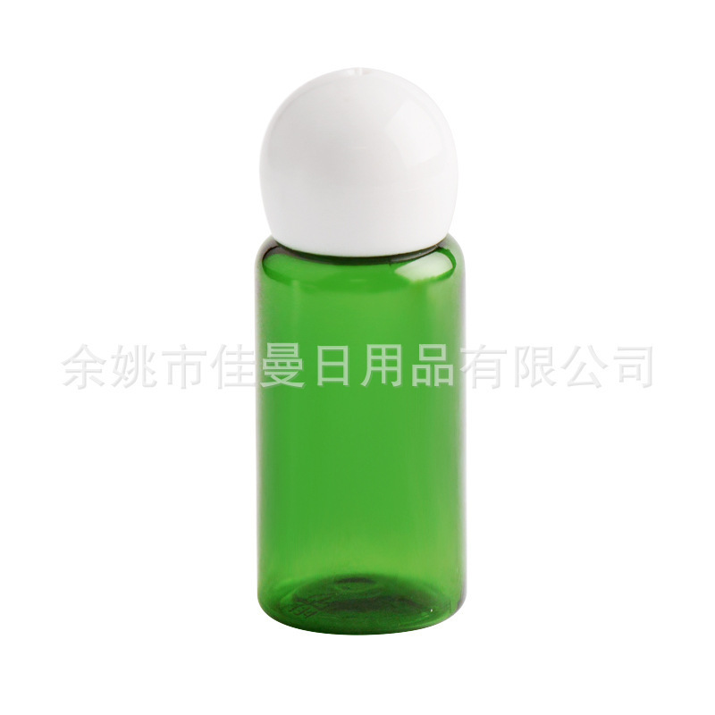 15ml蘑菇盖瓶球形盖瓶光面旋盖瓶分装pet塑料瓶试用装