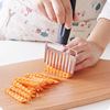 Creative multifunctional vegetable cutter vertical stainless steel wolf tooth potato knife cutter fries knife wholesale