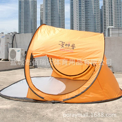 Super large foldable quick open Çadırlar - orange-3-4-people
