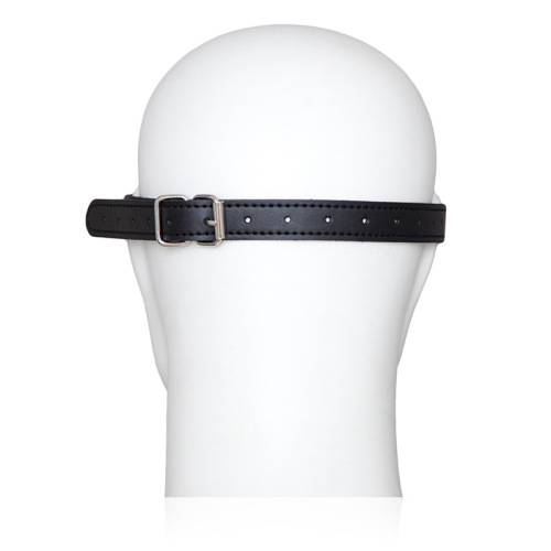 SM Adult Sex Toys Black Leather Blackout Eye Mask for Couples, Red Leather Eye Mask for Flirty Play