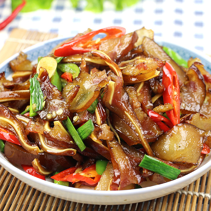 黔之農臘豬耳 貴州特産柴火煙熏特色制品臘豬耳農家自制加工定制