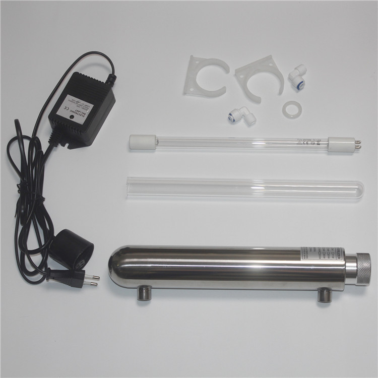 供应12w*1gpm 304不锈钢紫外线杀菌器 出口工厂自产 电商专供|ru