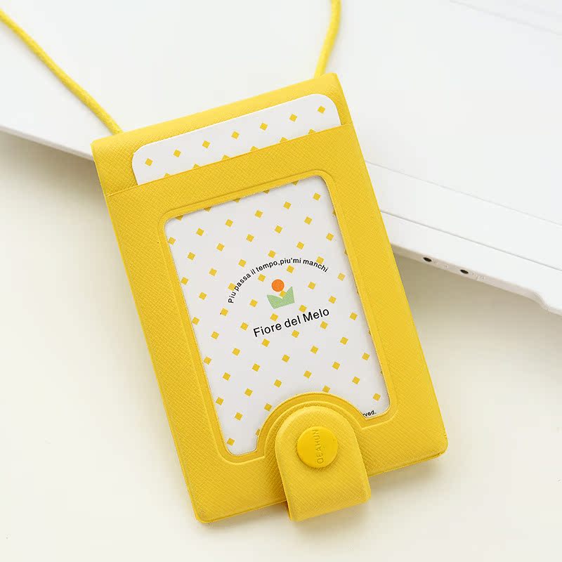 可掛卡夾十字紋黃