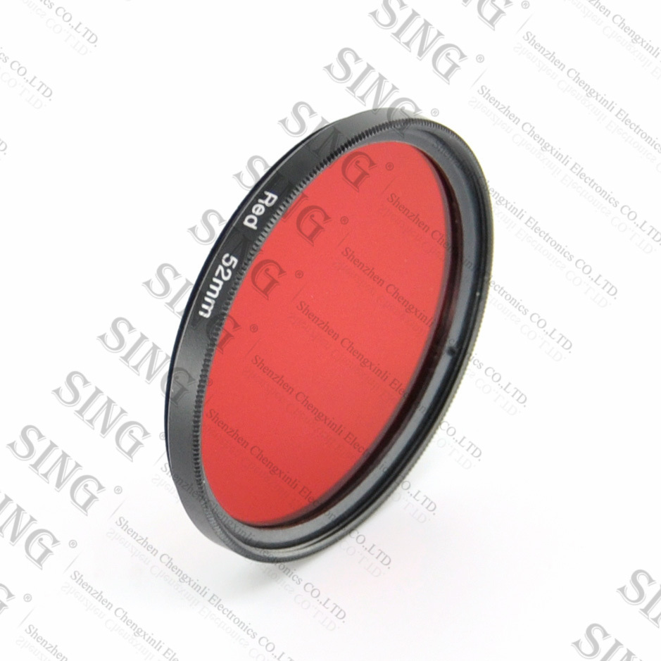 52mm 红色滤镜 相机数码滤镜 单反滤镜 全色滤镜 滤色镜 RED