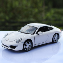 星輝 保時捷卡雷拉 911 1:24 仿真合金玩具汽車模型禮品收藏白色