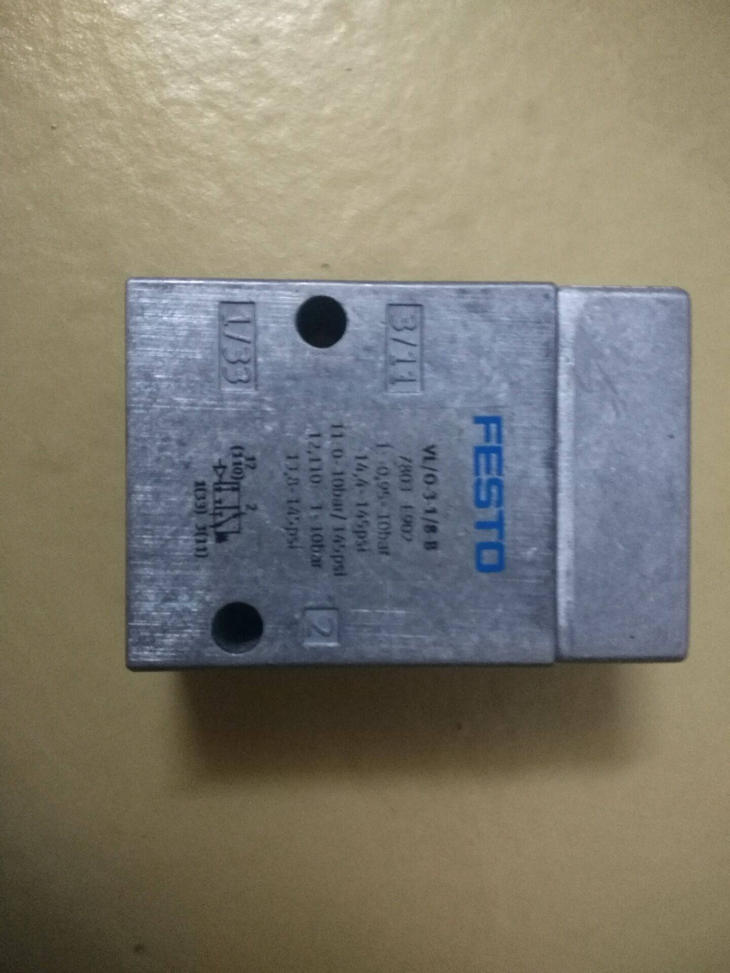 原装正品 FESTO  VL/O-3-1/8-B  7803  VL-5-1/4-B 现货