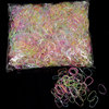 500 -in -1 rubber band rope Children with hair, disposable rubber band cute colorful children hair circles TPU leather