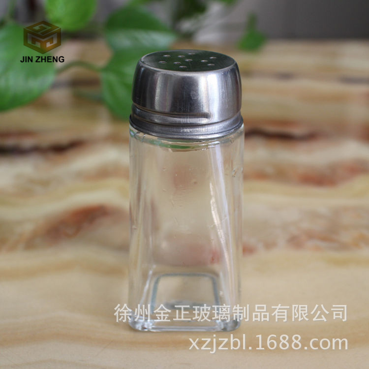 厂家供应     厨房专用调味瓶 胡椒粉玻璃瓶孜然辣椒面调料瓶