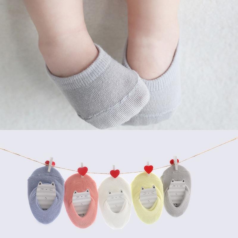 Children's socks solid color floor socks...