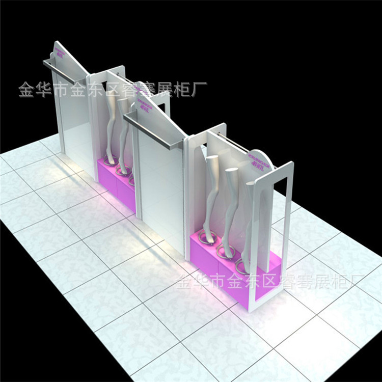 定制密度板烤漆柜实木展示柜 业务受理台 展示柜制作 义乌展柜厂