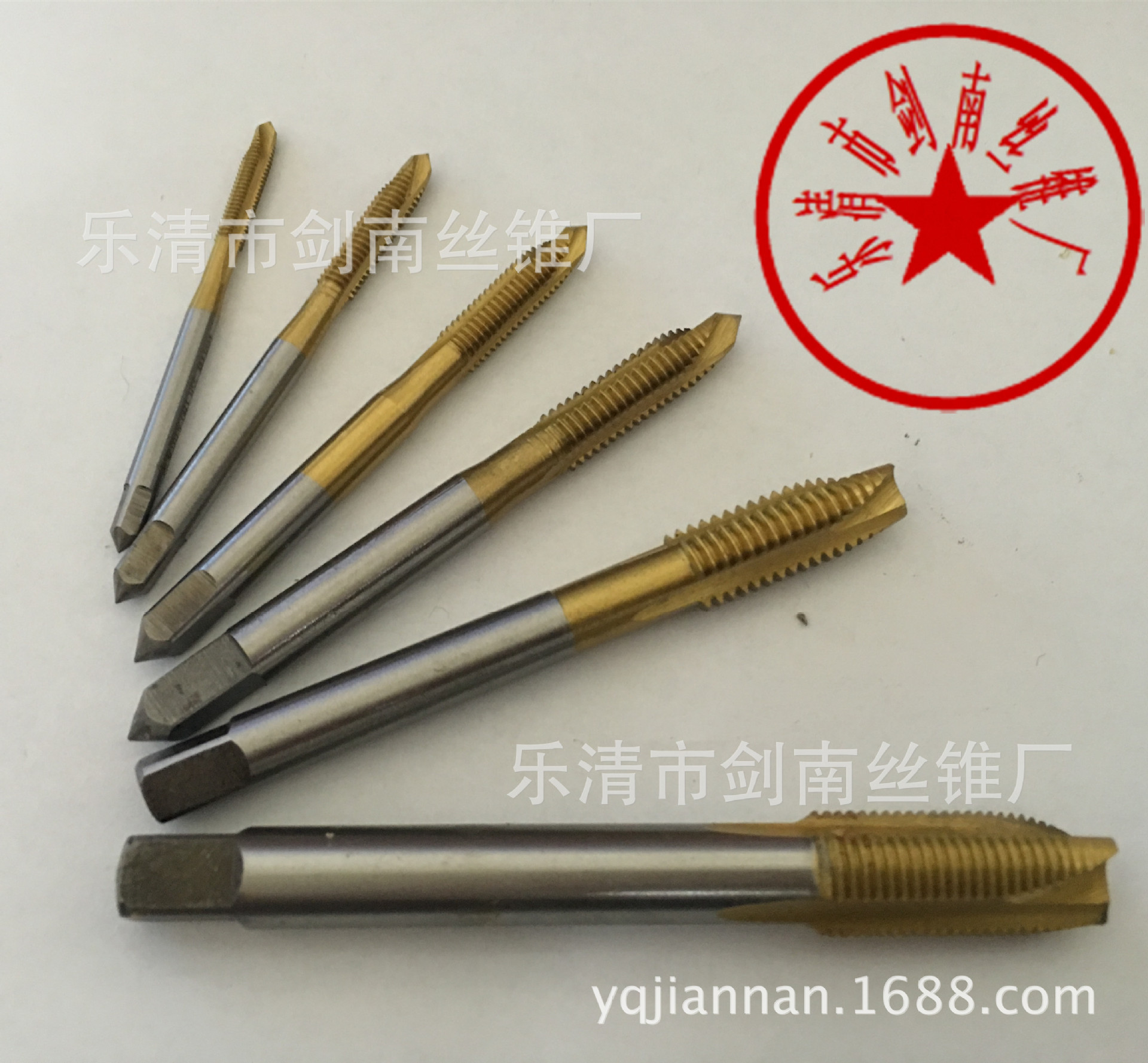 供应全磨制表面涂层 先端镀钛丝锥 螺尖先端丝锥丝攻 厂家直销