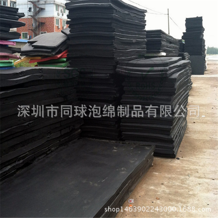 导电EVA片材模切成型3MM加黑小垫片环保EVA板材泡棉厂