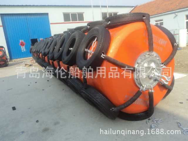 青岛海伦 特种橡胶护舷 充气式橡胶靠球 碰垫 靠把防撞设施青岛否