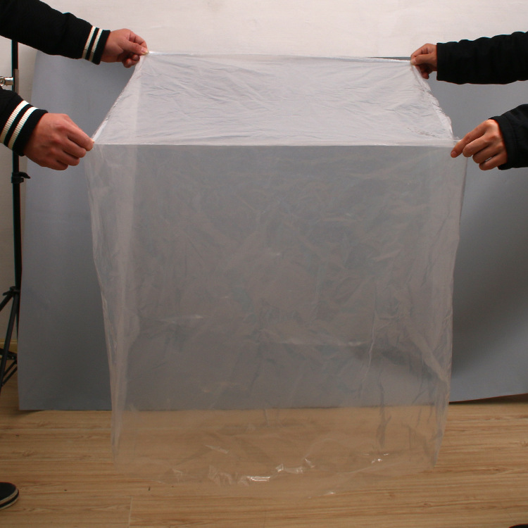 高压pe膜立体袋防尘防雨透明四方袋大形机器方底塑料薄膜袋可回收