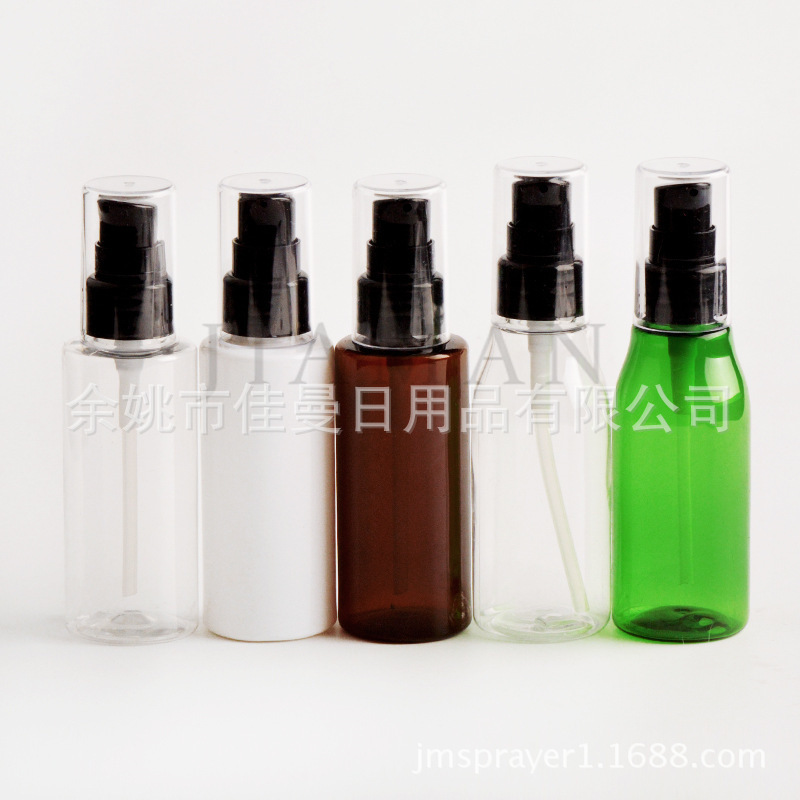 现货供应60ml圆肩瓶鸟嘴瓶分装瓶BB霜分装瓶小样瓶试用装瓶PET瓶