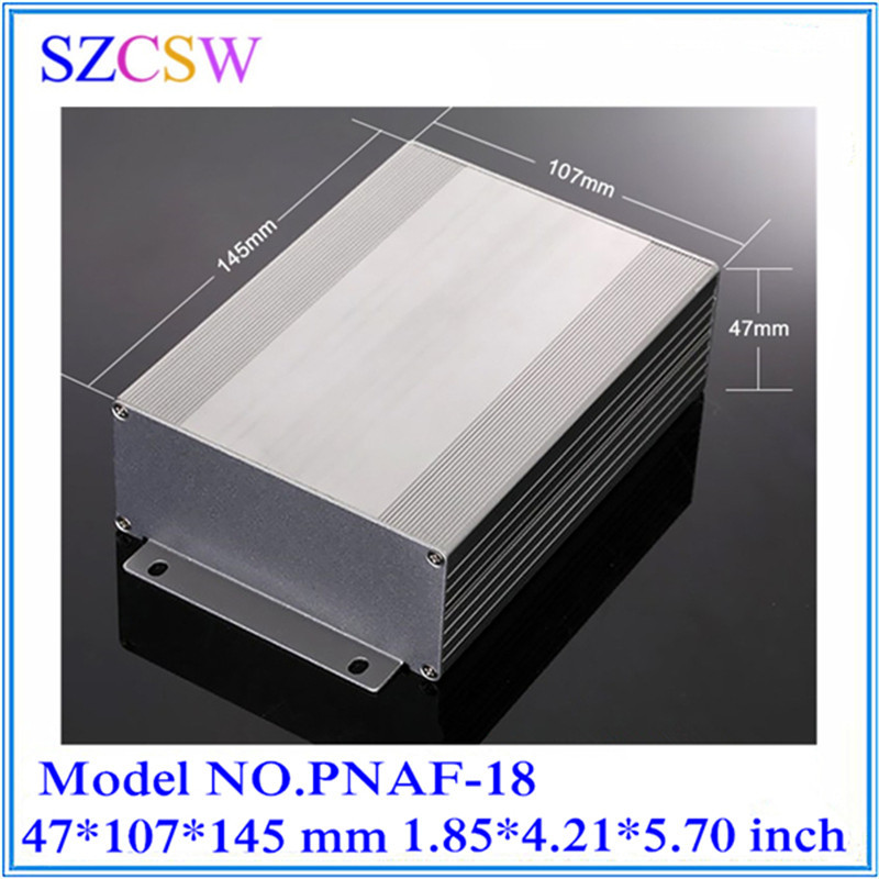 定制 DIY仪表铝盒 屏蔽铝外壳体 电源铝机箱外壳加工 47x107x145
