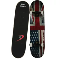 Скейтборд Topmen с двумя закруглёнными концами, кленовая дека 79×20,5 см, 4 колеса