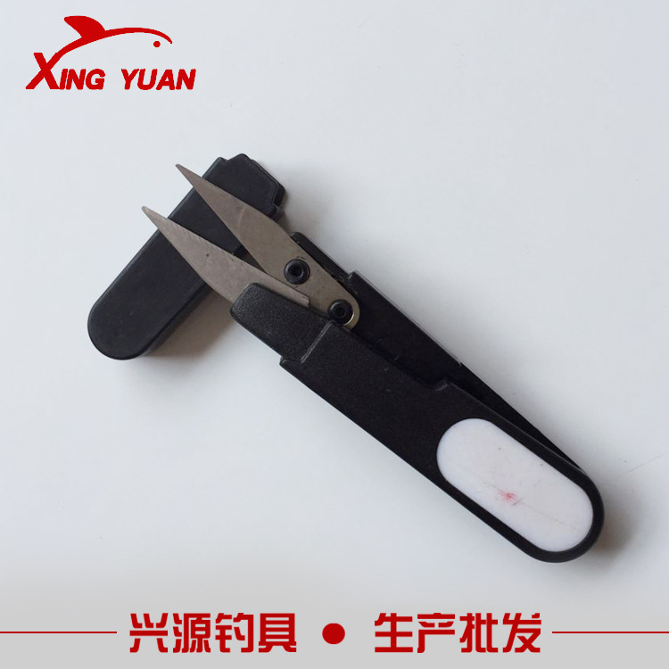 渔具剪刀迷你鱼线剪彩色带帽钓鱼剪刀 铅皮剪子 钓鱼垂钓小配件