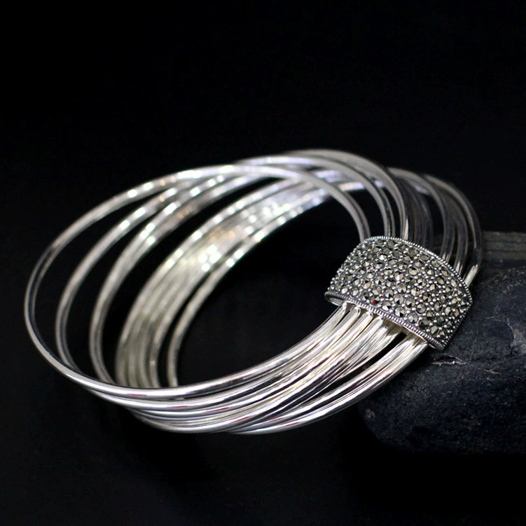 Accessory, silver bracelet handmade, jewelry, silver 925 sample