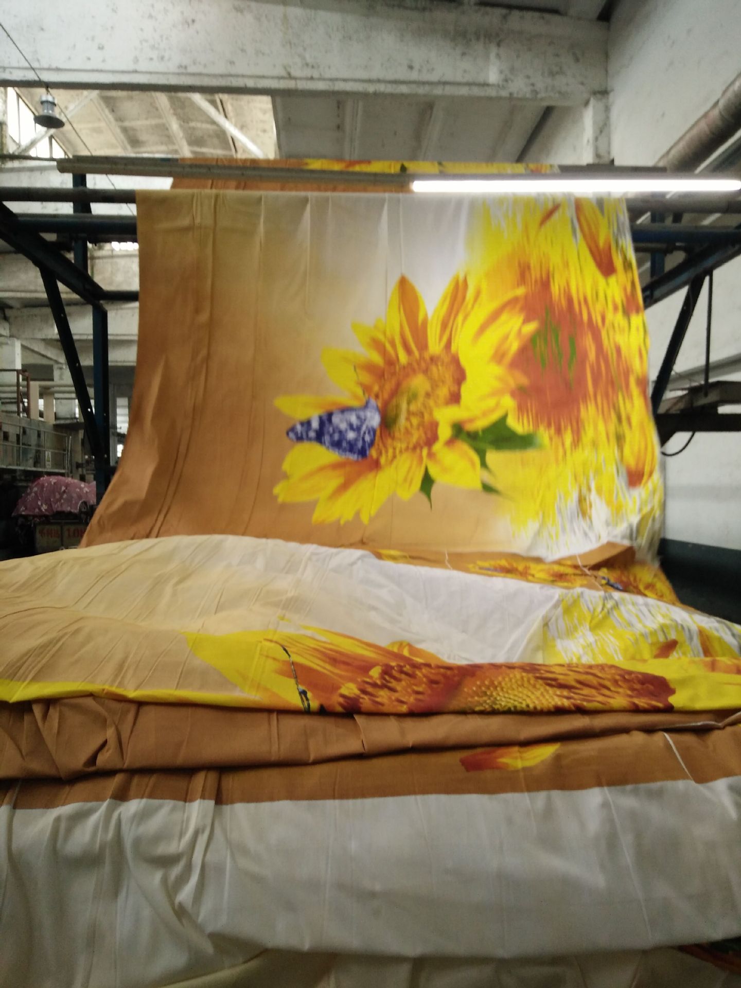 全涤磨毛布 平网110g分散3D印花印度床单bedsheet 印度被壳125g