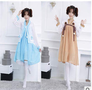 Hua Qiangu Ancient Costume Han Costume Maid Costume Costume Little Bear/Cat Ru Mi Skirt Suit Japanese Anime cosplay Suit Hua Qiangu Ancient Costume Han Costume Maid Costume Costume Little Bear/Cat Ru Mi Skirt Suit Japanese Anime cosplay Suit