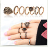 Fashionable set, ring, European style, with gem, ebay