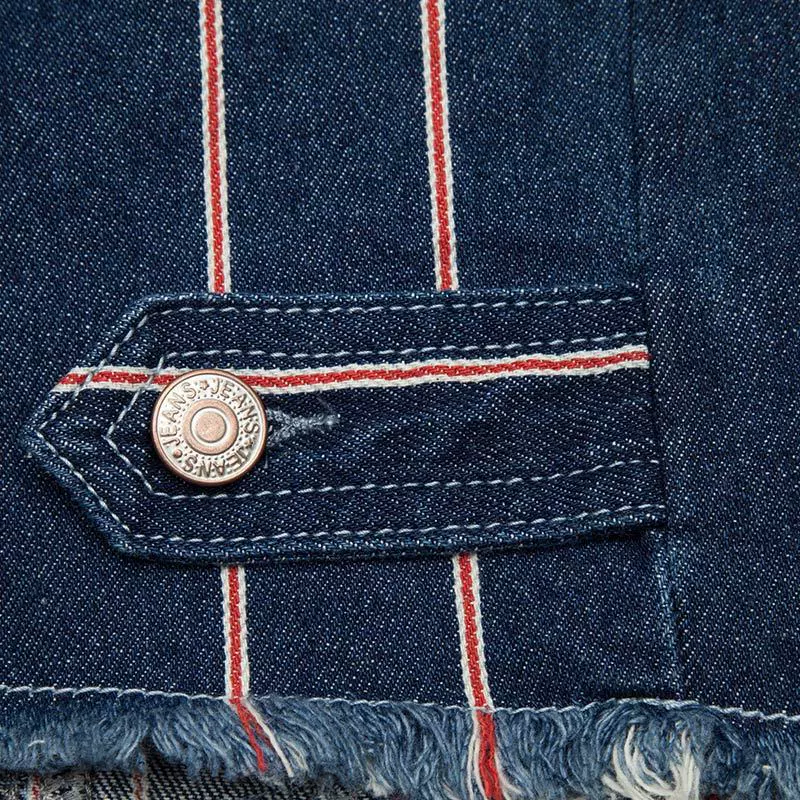 Demi-season long-sleeve, denim jacket