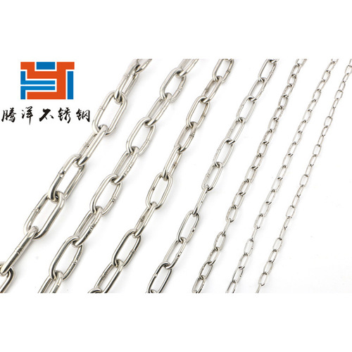 304 stainless steel chain iron lock chain long ring pet dog chain ring chandelier clothes railing anchor chain lifting chain