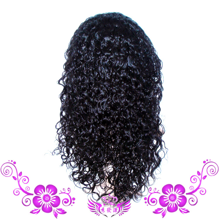 Human hair curly wigs