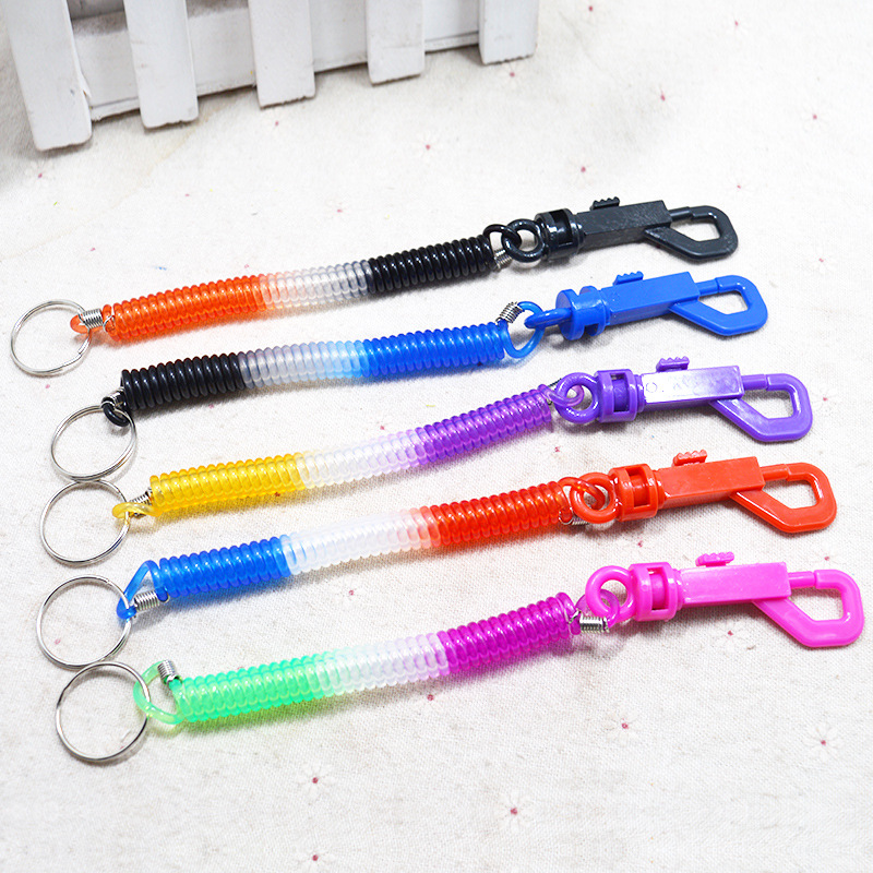 Spring rope Key buckle Elastic force stretching phone chain lady originality Jewelry Retractable Cable Telephone line