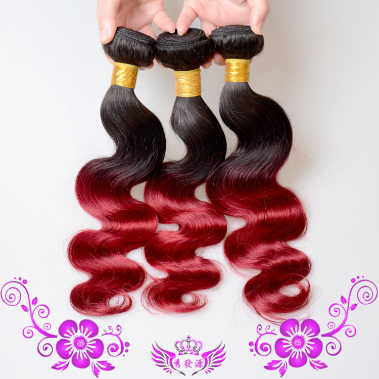 1B / Burg real life wig curtain wine red hair body wave Brazilian Hair real discovery