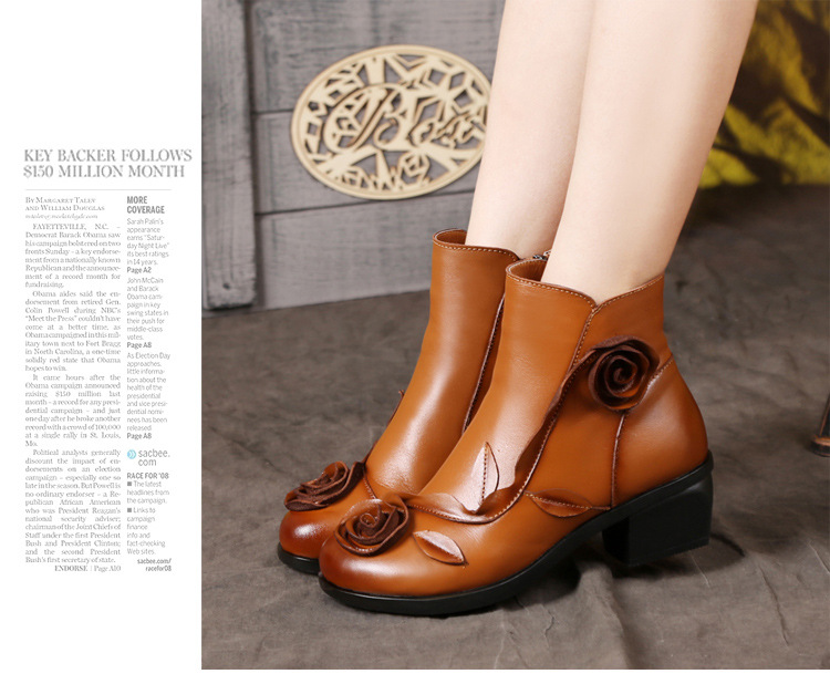 Bottes femme TRANQUILLEMENT en En cuir - Ref 3355123 Image 25