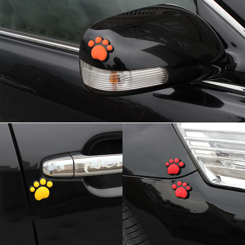 汽車防撞貼保護(hù)貼車門裝飾貼門邊防擦撞貼 熊掌個(gè)性隨意貼BYS-213