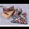 Bow tie for leisure, scarf, set, Korean style, 5cm, cotton and linen