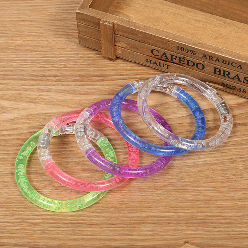 Concert props luminous acrylic bubble bracelet bracelet flash colorful cheer props children's toys wholesale