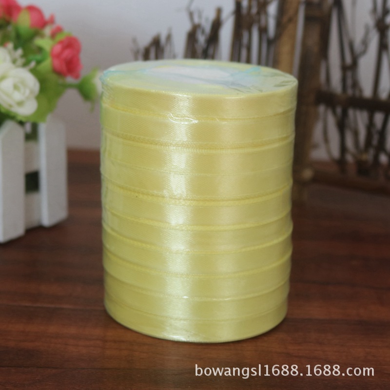 Yiwu venta al por mayor 1cm cinta regalo flor embalaje pastel hornear decoración cinta DIY casual multicolor