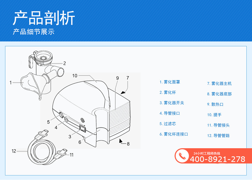 PARI 德国百瑞雾化器PARI JuniorBOY SX(085G3305) 空气压缩式 儿童专用 为0-12岁的儿童提供雾化治疗