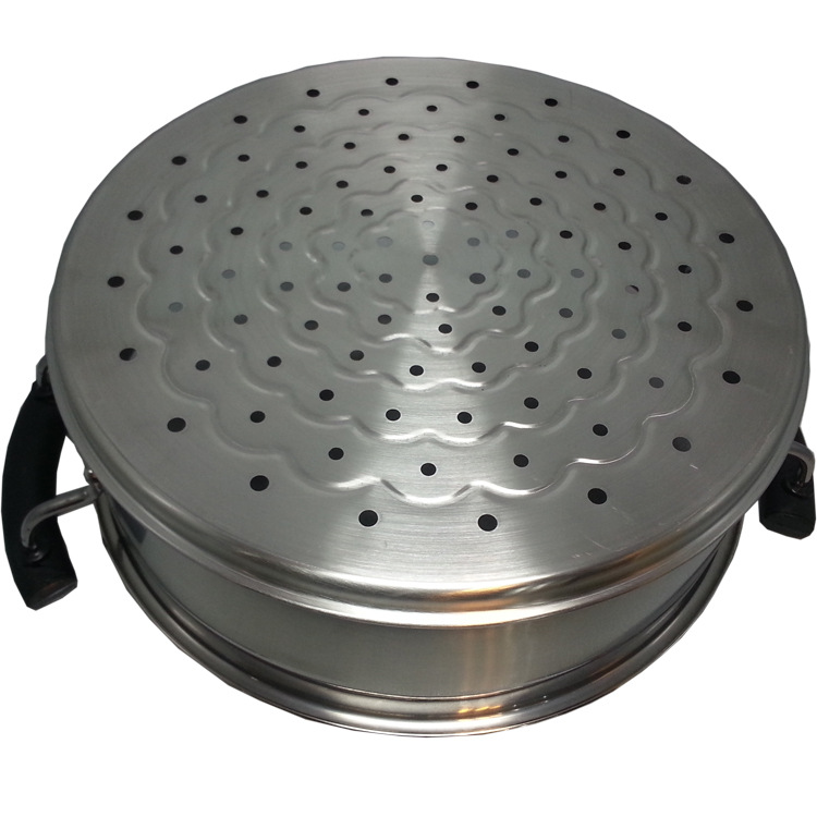 Manufacturer's stainless steel steamer with a double bottom, Korean-style two-layer steamer, steamer cage, household multi-functional export steamer detail image 18