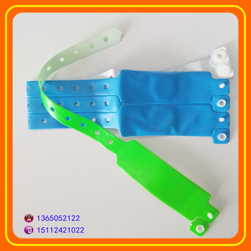 一次性pvc paper纸质 铜版纸 热敏纸RFID智能手腕带可印刷logo