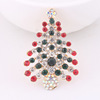 European and American style Christmas tree brooch fashion inlaid clothes, Christmas supplies festive gift manufacturers direct sales