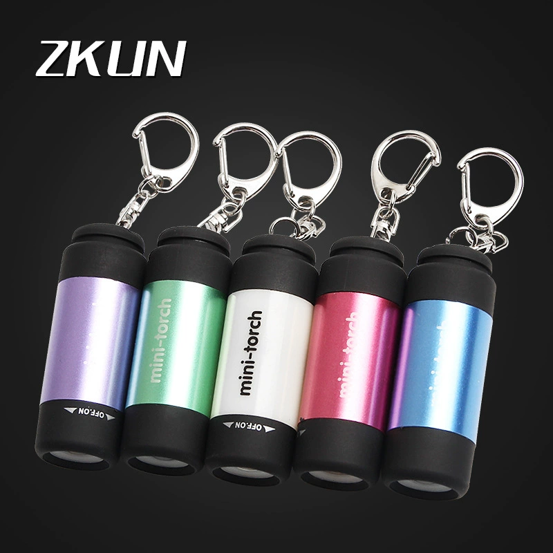 USB зарядка сильный свет мини-фонарик светодиодное освещение мини-фонарик водонепроницаемый маленький фонарик брелок свет