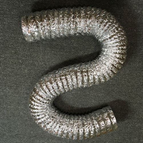 Double-layer aluminum foil steel wire duct, fireproof and high-temperature resistant flue pipe, exhaust ventilation hose, 50-200