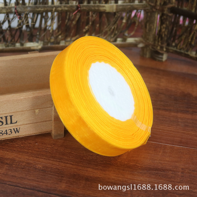 2,5 cm cinta de nieve al por mayor regalo flor hornear decoración cinta hecha a mano DIY cinta decoración de la boda multicolor