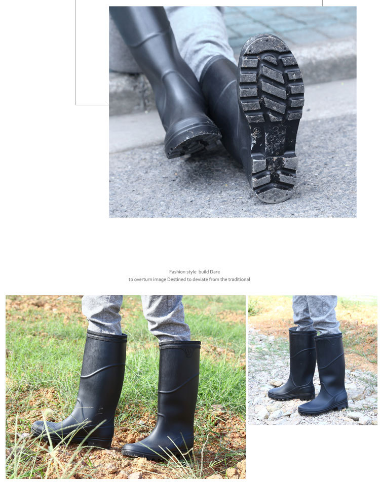 Chaussures - bottes caoutchouc homme pour printemps - semelle tendon - Ref 963159 Image 14